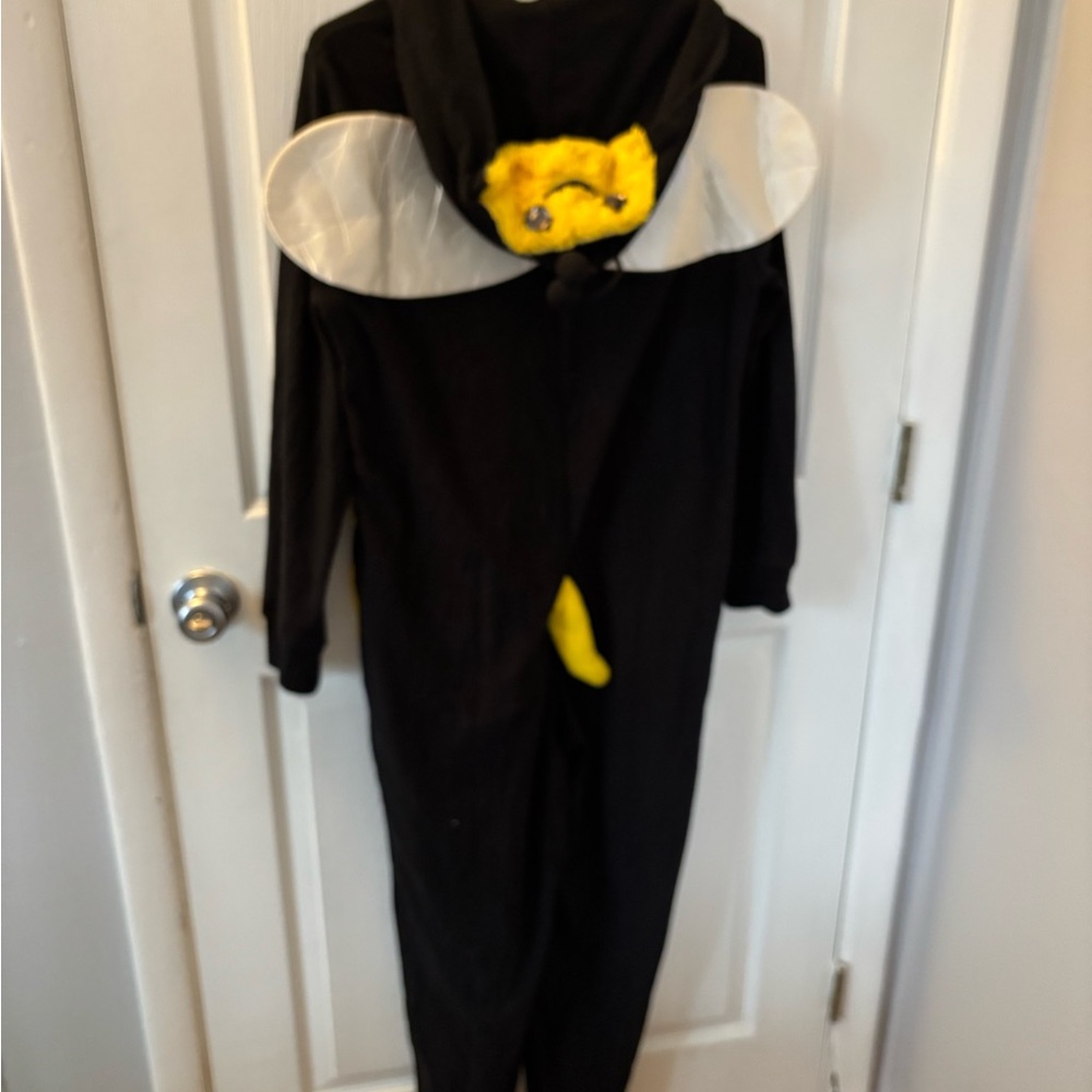 Black Bee Costume Onesie with Wings